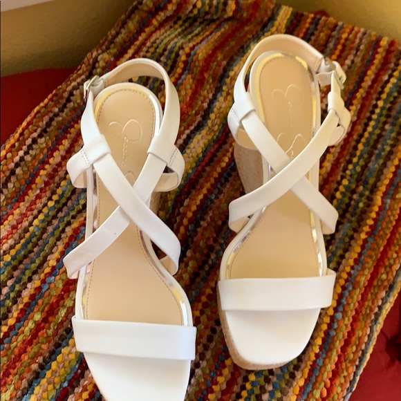 Jessica Simpson wedges white - Picture 2 of 4